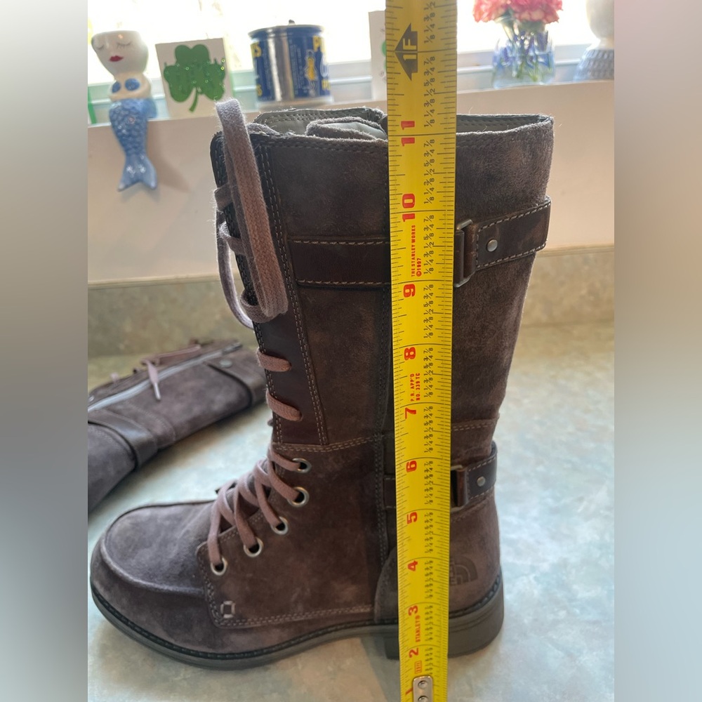 The North Face Brown Lace Up Boots Rugged Outdoor Style - Picture 11 of 11